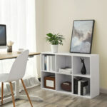 Kompaktiška Vertikali-Horizontali Knygų lentyna 65,5 x 30 x 97,5 cm | Balta