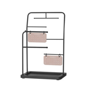 Juvelyrinių dirbinių stovelis su 6 metaliniais pakabinimo strypeliais