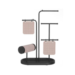 Juvelyrinių dirbinių stovelis su 4 metaliniais pakabinimo strypeliais