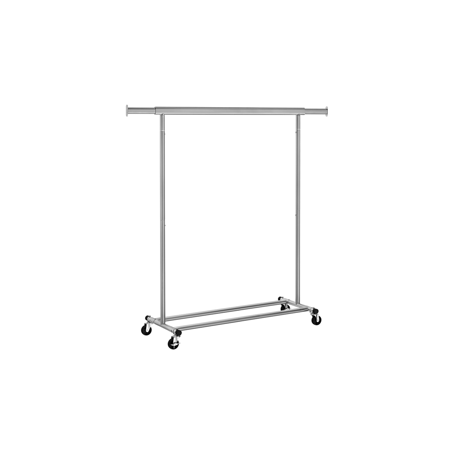 HSR013G01-1 Drabužių kabykla ant ratukų iki 90 kg | 45,4 x (92-132) x 160 cm | Pilka