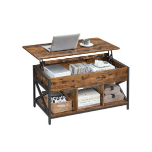 Transformuojamas Kavos staliukas | 50 x 100  cm | Ruda, Juoda