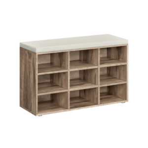 Batų lentyna su paminkštinimu | Suoliukas | 30,3 x 78,5 x 48 cm | Smėlio