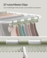 Plieninė sulankstoma Skalbinių džiovyklė | 51 x 147 x (97/112/128) cm | Balta, Žalia