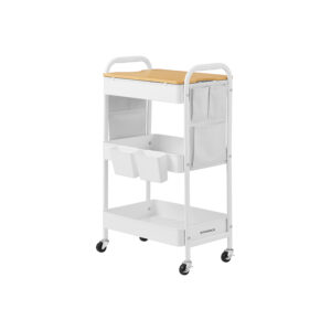 Mobili pagalbinė lentynėlė Serviravimo vežimėlis | 32,3 x 49,4 x 73,9 cm | Balta