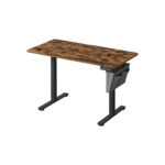 Elektrinis Reguliuojamo aukščio stalas | 60 x 120 x (72-120) cm | Juoda, Ruda