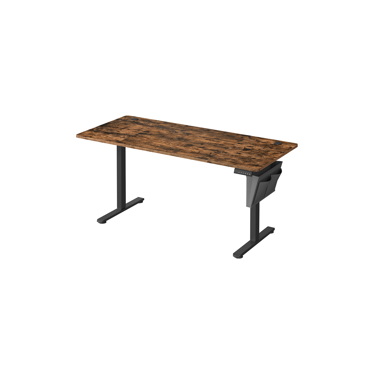 LSD136K01-1 Reguliuojamo aukščio stalas elektrinis 70 x 160 x (72-120) cm | 60 x 160 | Juoda, Ruda