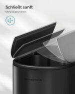 Rūšiavimo šiukšliadėžė 2 skyriai | 30L ir 20L | 25,6 x 17,8 x 60,5 | Juoda