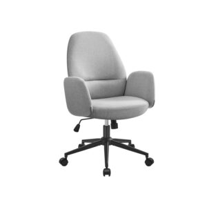 Stilinga minkšta vadovo biuro kėdė su porankiais biurui | 70 x 70 | Pilka