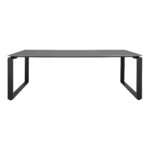 Denverio lauko valgomasis stalas | 100 x 75 x 210 cm | Juoda, Pilka