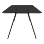 Toronto lauko valgomojo stalas | 100 x 74 x 220 cm | Juoda