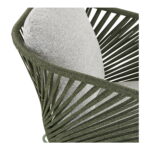 Novella lauko baldų komplektas | 71/162 x 73 x 78 cm | Pilka, Žalia