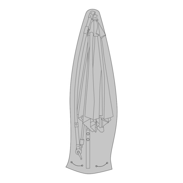 Lauko baldų apsauga Uždangalas | 50/55 x 270 x 50/55 cm | Juoda