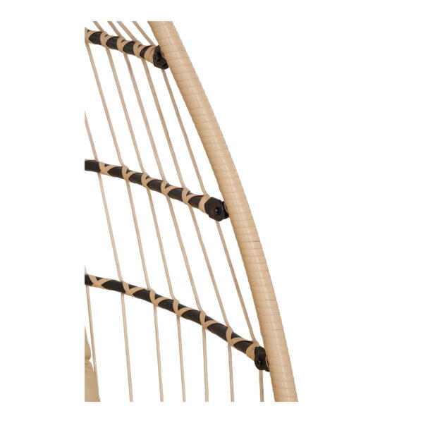 Pakabinama kėdė krėslas su pagalvėlėmis | 117 x 107 x 195 cm | Ruda, Juoda