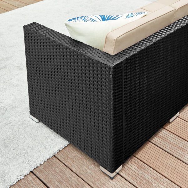 Lauko baldų komplektas Universalus išdėstymas | 60 x 173 x 66 cm | Ruda, Kreminė