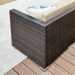 Lauko baldų komplektas Universalus išdėstymas | 60 x 173 x 66 cm | Juoda, Kreminė