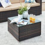 Lauko baldų komplektas Universalus išdėstymas | 60 x 173 x 66 cm | Juoda, Kreminė