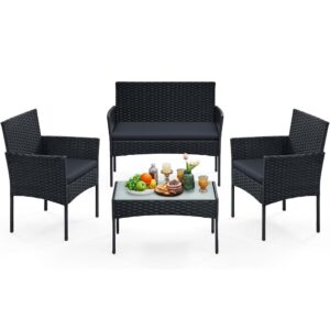 Terasos baldų komplektas 4 žmonėms