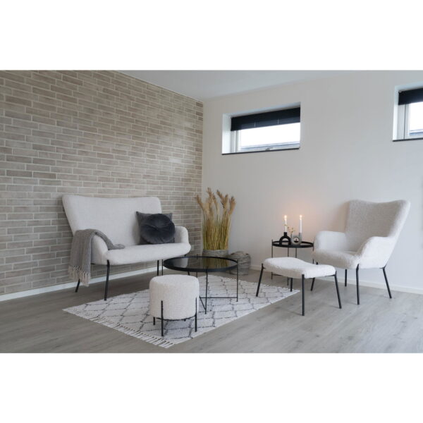 Teddy fotelis | 70 x 98 x 79 cm | Balta