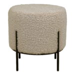 Pufas | 35,5 x 37 x 35,5 cm | Pilkai Rudas