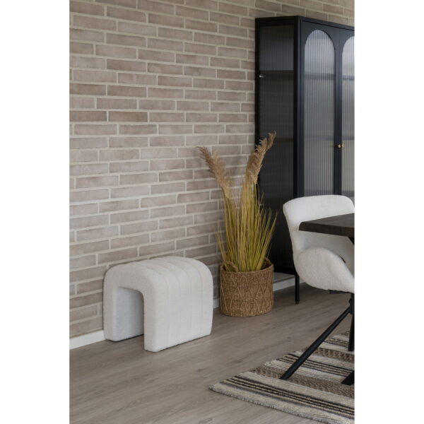 Pufas Teddy | 41 x 36,5 x 35 cm | Balta