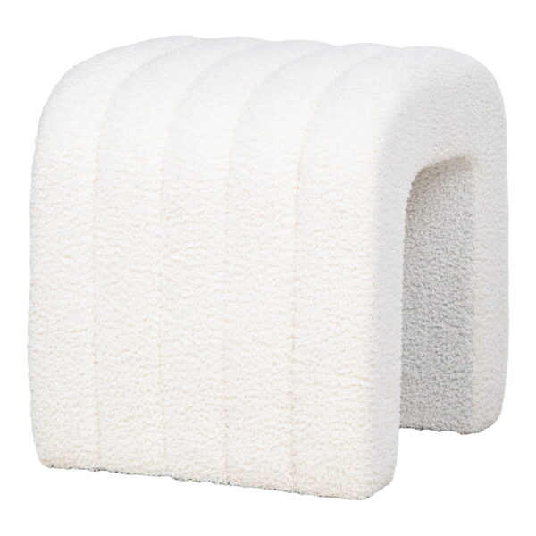 Pufas Teddy | 41 x 36,5 x 35 cm | Balta
