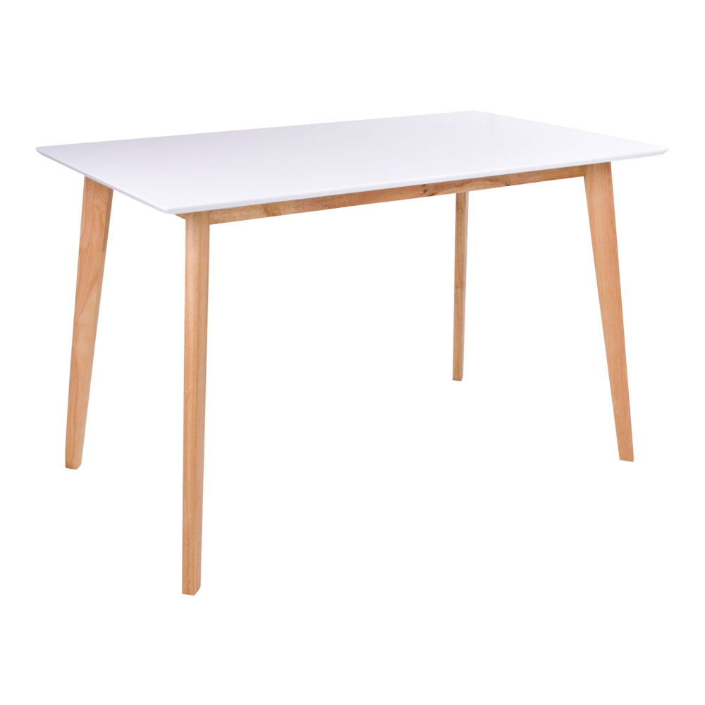 2201030 Baltas valgomojo stalas | 70 x 75 x 120 cm | Balta