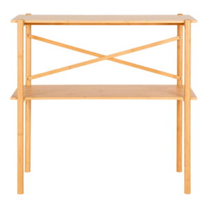 Bambukinis konsolinis staliukas | 83 x 80,5 x 32 cm | Natūralaus medžio