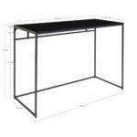 Vita stalas | 100 x 75 x 45 cm | Juoda