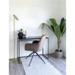 Vita stalas | 100 x 75 x 45 cm | Juoda