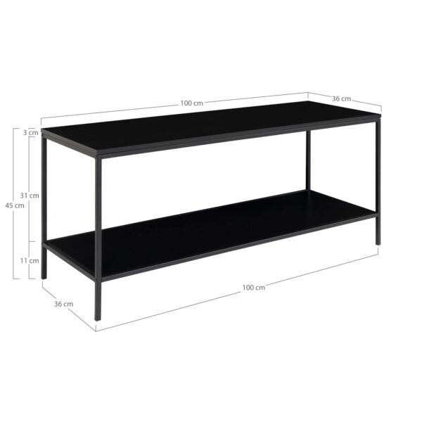 TV stovas Vita | 100 x 45 x 36 cm | Juoda