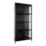 Brisbeno vitrinos spinta | 80 x 175 x 35 cm | Juoda
