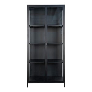 Brisbeno vitrinos spinta | 80 x 175 x 35 cm | Juoda