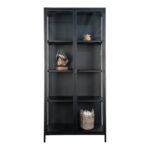 Brisbeno vitrinos spinta | 80 x 175 x 35 cm | Juoda