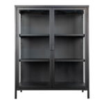 Brisbeno vitrinos spinta | 80 x 101 x 40 cm | Juoda