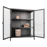 Brisbeno vitrinos spinta | 80 x 101 x 40 cm | Juoda