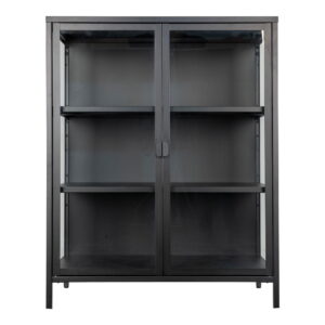 Brisbeno vitrinos spinta | 80 x 101 x 40 cm | Juoda