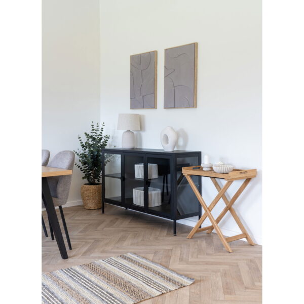 Brisbeno indauja | 140 x 85 x 40 cm | Juoda