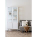 Brisbeno vitrinos spinta | 80 x 180 x 35 cm | Balta