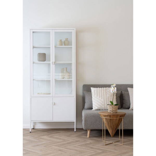 Brisbeno vitrinos spinta | 80 x 180 x 35 cm | Balta
