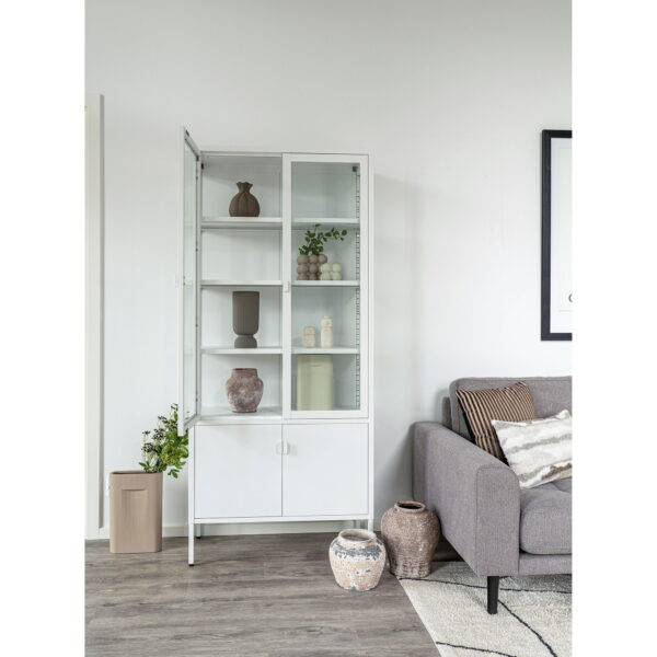 Brisbeno vitrinos spinta | 80 x 180 x 35 cm | Balta