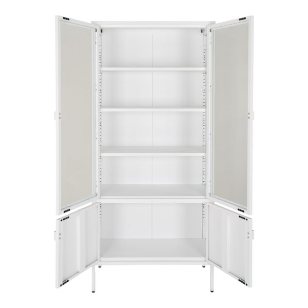 Brisbeno vitrinos spinta | 80 x 180 x 35 cm | Balta