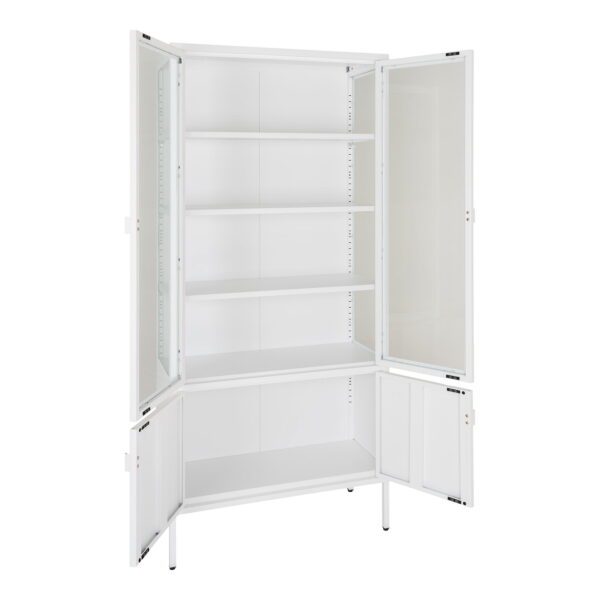 Brisbeno vitrinos spinta | 80 x 180 x 35 cm | Balta