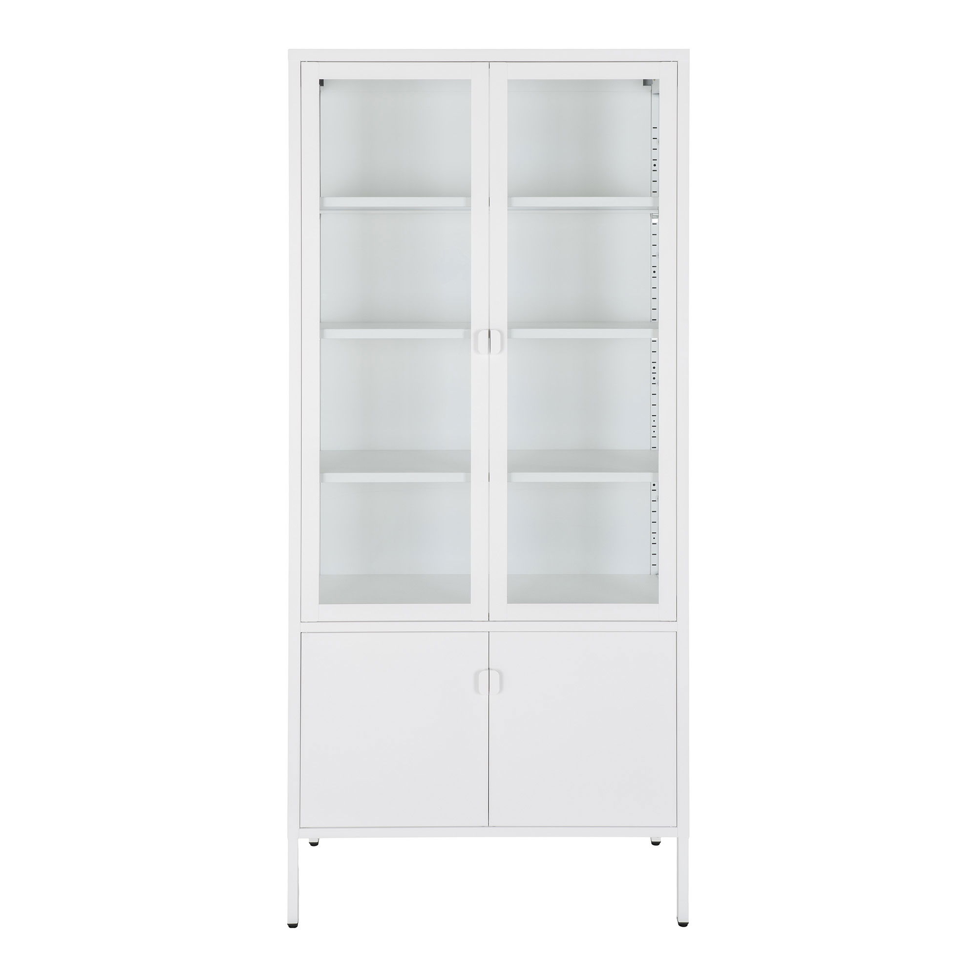 3001058 Brisbeno vitrinos spinta | 80 x 180 x 35 cm | Balta
