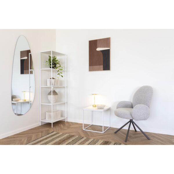 Siaura pastatoma lentyna | 51 x 170 x 36 cm | Balta