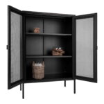 Melburno kabinetas | 80 x 120 x 40 cm | Juoda