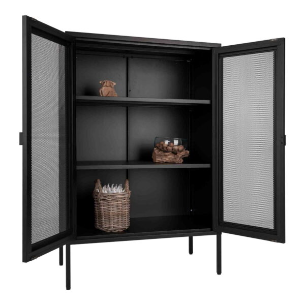Melburno kabinetas | 80 x 120 x 40 cm | Juoda