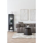 Brisbeno plona vitrininė spintelė | 40 x 140 x 35 cm | Juoda