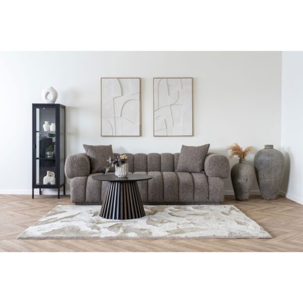Brisbeno plona vitrininė spintelė | 40 x 140 x 35 cm | Juoda