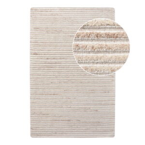 Rankų darbo kilimas | 200 x 300 cm | Dramblio kaulo spalvos