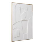 Reljefinis paveikslas | 60 x 90 x 3 cm | Balta